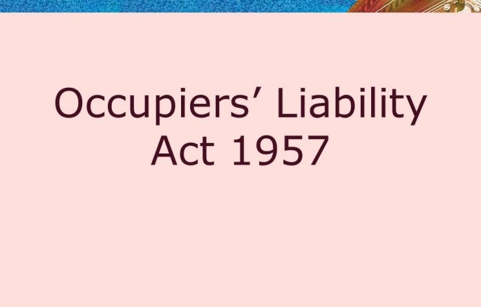 Occupiers Liability Act 1957