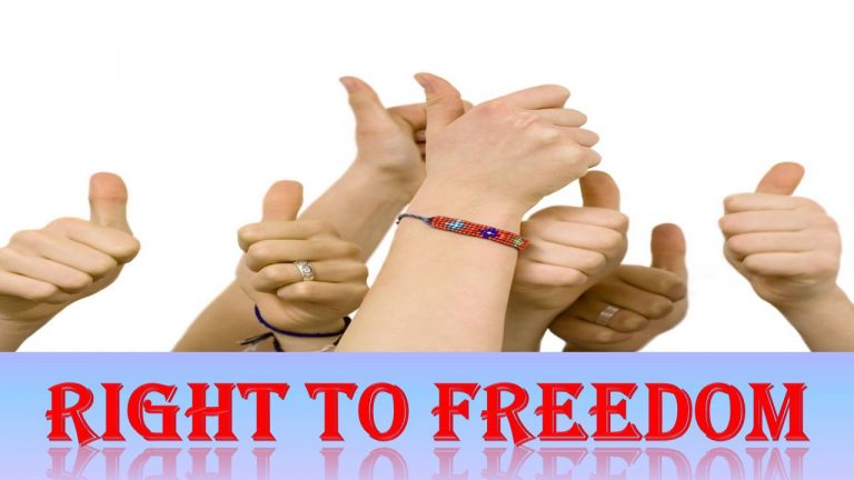 स्वतंत्रता का अधिकार क्या है