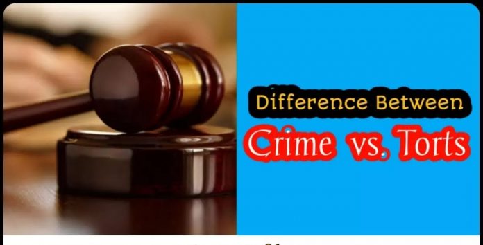 Difference between crime, tort, breach of contract and breach of trust