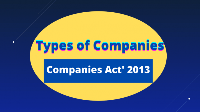 Types of companies in Company Law