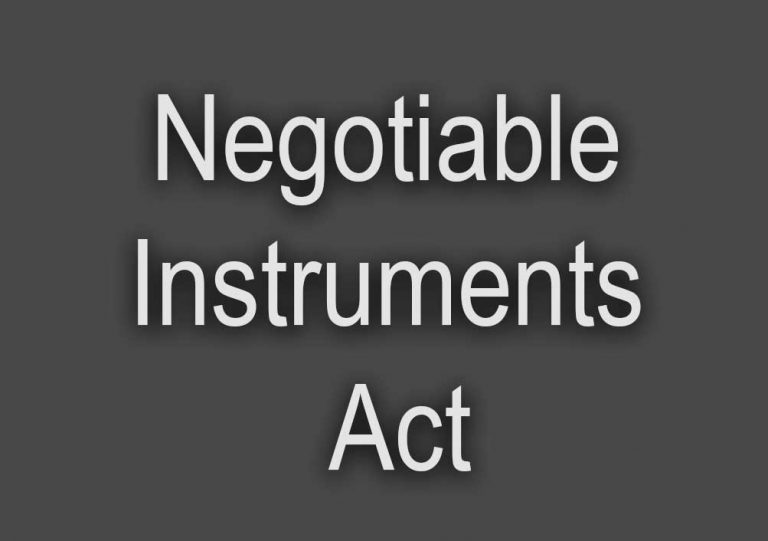 परक्राम्य लिखत अधिनियम 1881 की धारा 118