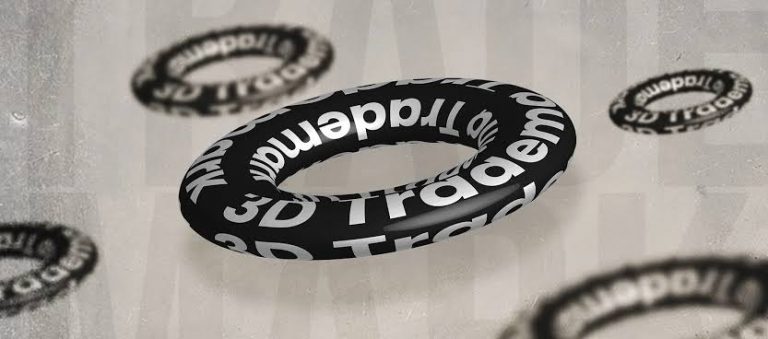 3D व्यापार चिन्ह 