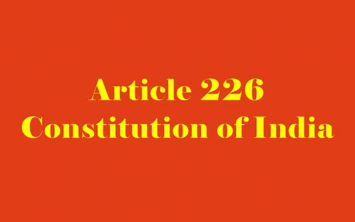 Article 226 of the Indian Constitution