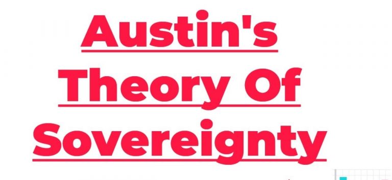 ऑस्टिन की संप्रभुता का सिद्धांत